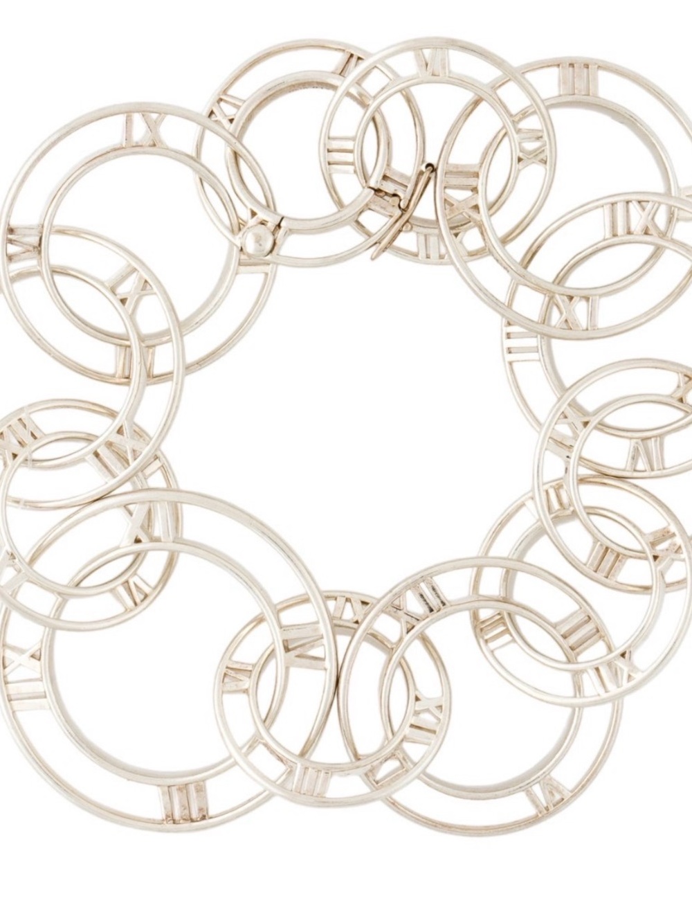 Tiffany & Co. Silver “Atlas” Roman Numeral Link Bracelet. Price firm.